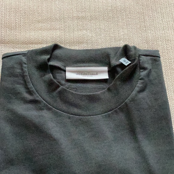 Cuts Long Sleeve Curve Hem Henley L - Picture 3 of 3